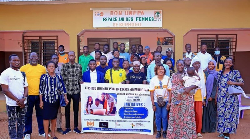 Vue d’ensemble des participants lors de l’atelier de formation sur la vérification de l’information, le 31 janvier 2026 à Korhogo.