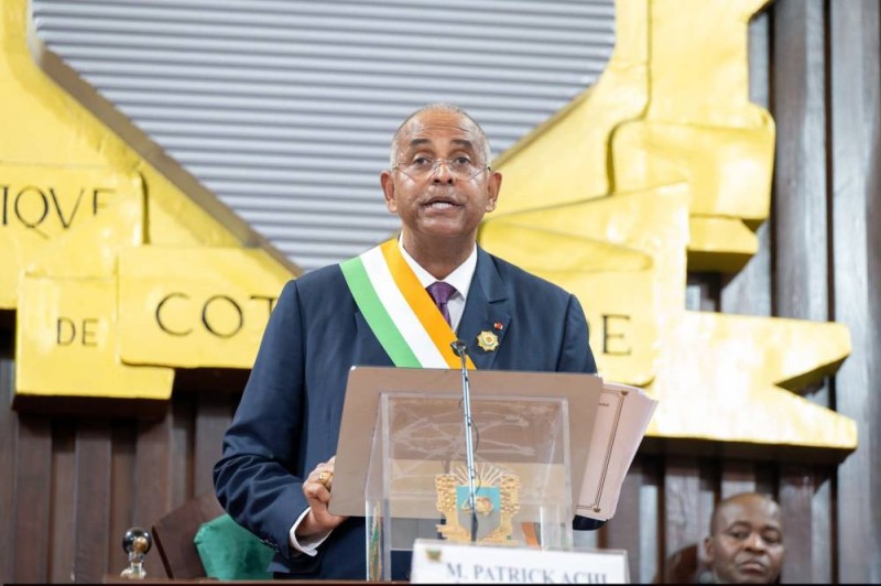Patrick Achi, président de l'Assemblée nationale