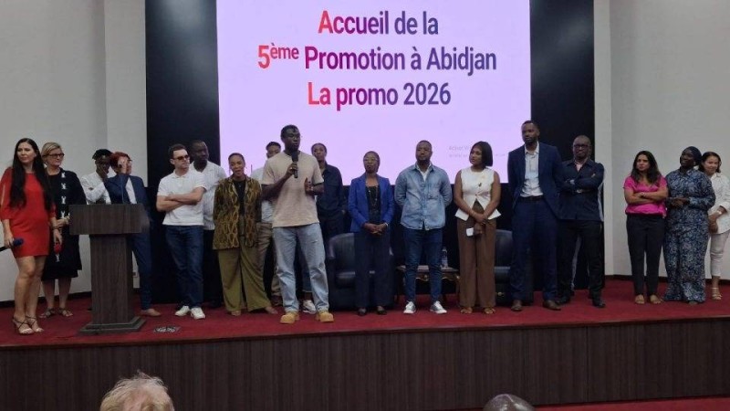 Les entrepreneurs de la promotion 2026 lors de la présentation de leurs startups. (dr)