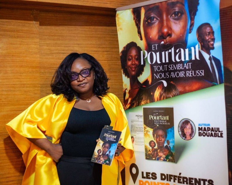 Marie-Paul Bouablé fait une belle entrée dans le milieu des écrivains. (Ph: Dr)