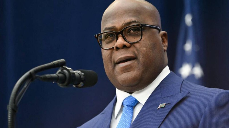  Le président de la République démocratique du Congo, Félix Tshisekedi, à Washington DC, le 4 décembre 2025. AFP - ANDREW CABALLERO-REYNOLDS 