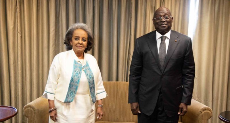Le vice-Président de la République a eu des entretiens, au cours de cette même journée, avec l’ancienne Présidente de la République Démocratique Fédérale d’Ethiopie, Mme Sahle-Work ZEWDE.(Ph:DR)