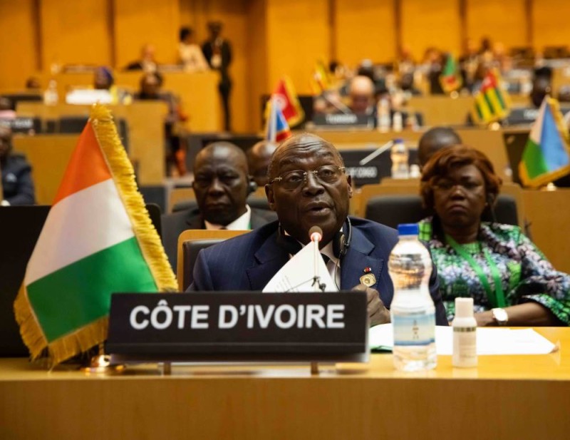 La délégation ivoirienne était conduite par le vice-président, Tiémoko Meyliet Koné.