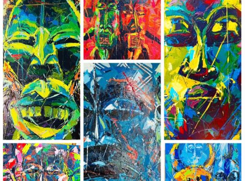 Quelques œuvres de l'artiste qui seront en attraction lors du vernissage du 26 février 2026. (Ph: Dr)