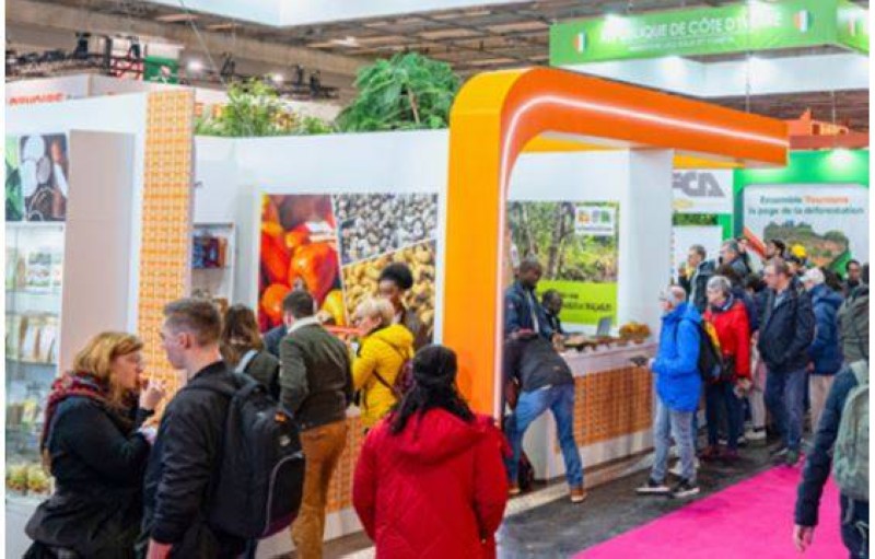 L'un des stands de Côte d'Ivoire au salon international de l'agriculture de Paris.