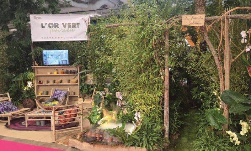 Une jungle ivoirienne reconstituée au Salon international de Paris. (Ph: TK)