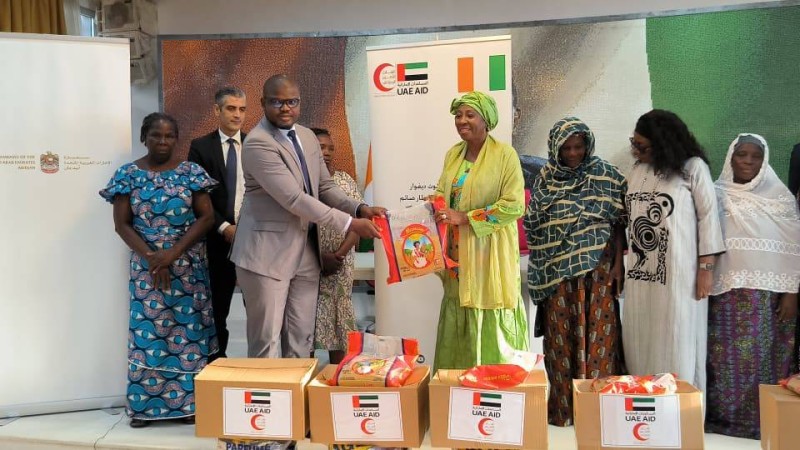 Des  kits alimentaires offerts aux familles vulnérables d'Abobo. (Ph: Dr)