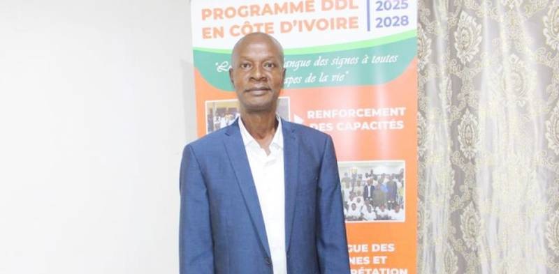 Bony Maho Albert, président du conseil d’administration de la Fédération nationale des sourds de Côte d’Ivoire. (Ph: Dr)