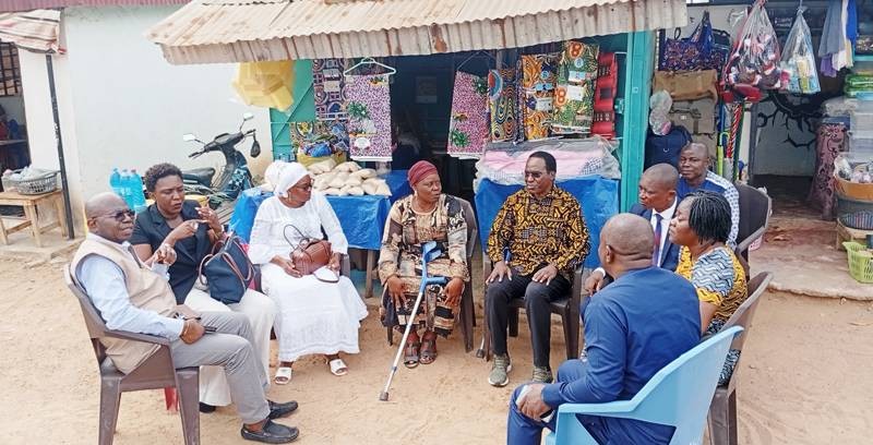 Saïdou Kaboré et sa délégation ont échangé avec Christine Somé, présidente de l'Uafvhrg.