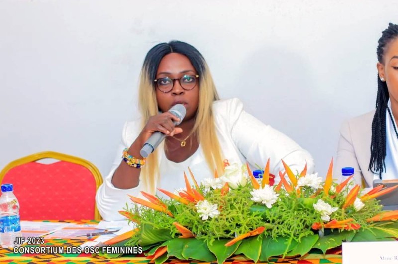 Marlyse Konan, présidente de l’Association des Femmes Journalistes de Côte d’Ivoire (Dr)