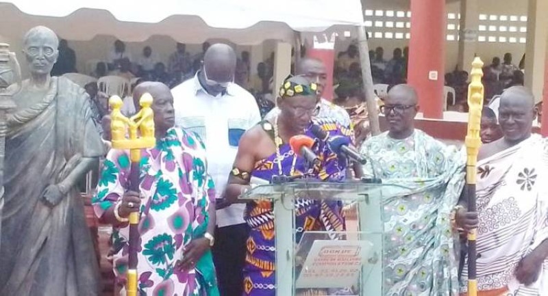 Nanan Kouadio Kouamé II, Porte-parole du roi Nanan Boa Kouassi III lors de la 281e fête de l'Igname vendredi 6 mars 2026 à Abengourou.