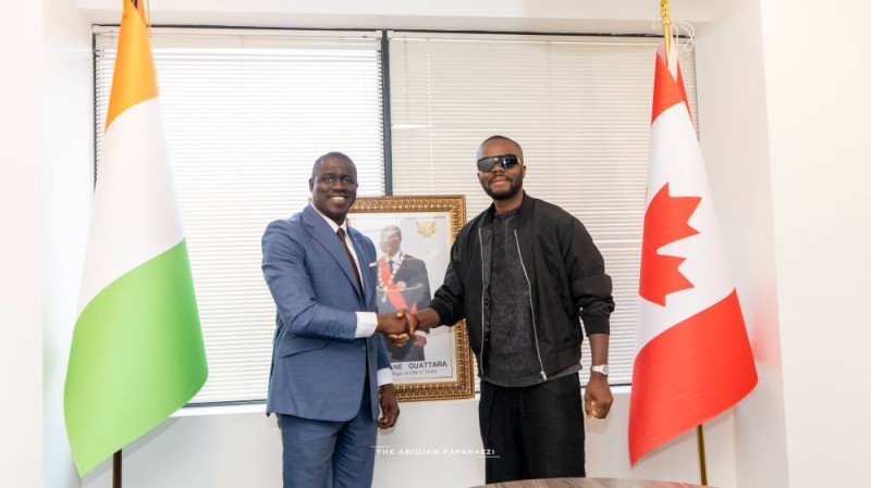 Avant de regagner Abidjan, l’artiste a été reçu le 9 mars à Ottawa par l’ambassadeur de Côte d’Ivoire au Canada, Bafétigué Ouattara.