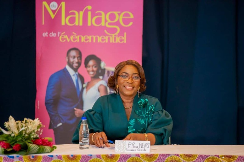 Rose Koffi-Nevry, promotrice du salon, lors de la conférence de presse.