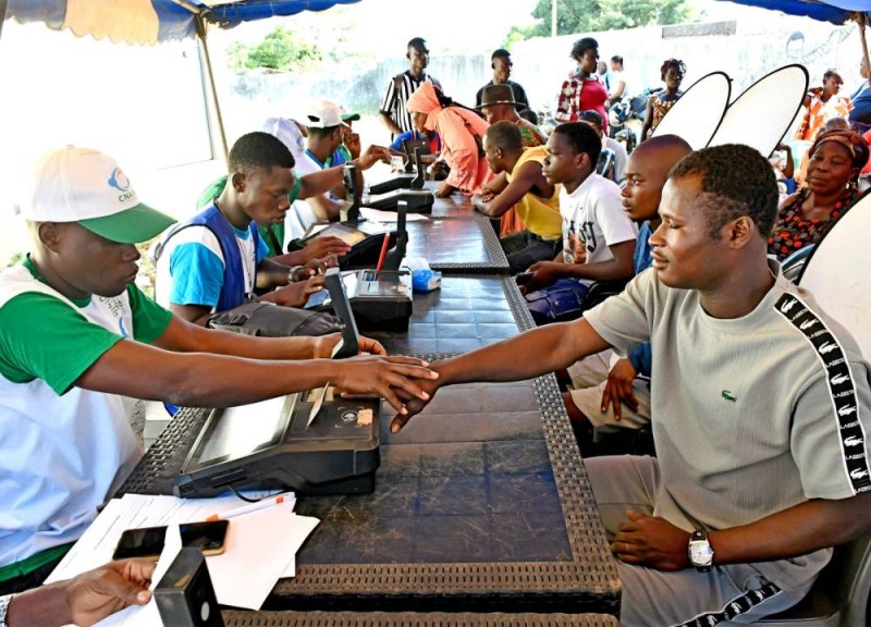 Les populations se sont mobilisées pour se faire enrôler. (Ph: Dr)