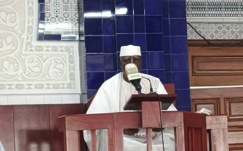 L'imam principal de la mosquée d'Aghien, Aboubacar Coulibaly (Ph: Salif D. CHEICKNA)