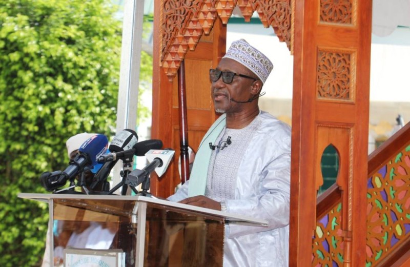 L'imam principal de la mosquée de la Riviera Golf. (Ph: Coulibaly Abdoulaye)