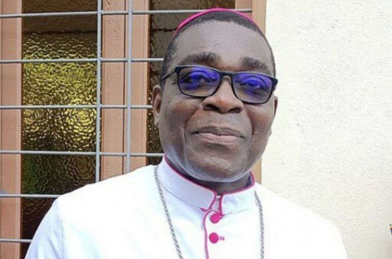 Mgr Jean‑Jacques Koffi Oi Koffi exhorte les fidèles à un retour généreux vers leur Archidiocèse. (Ph: Dr)