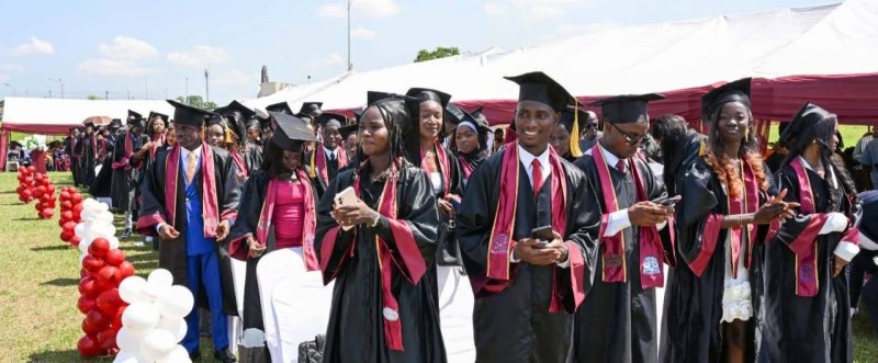 Les étudiants étaient tous heureux. (Ph: Dr)