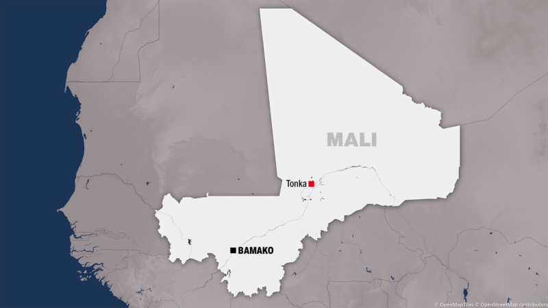 La localisation de Tonka au Mali. © Studio FMM