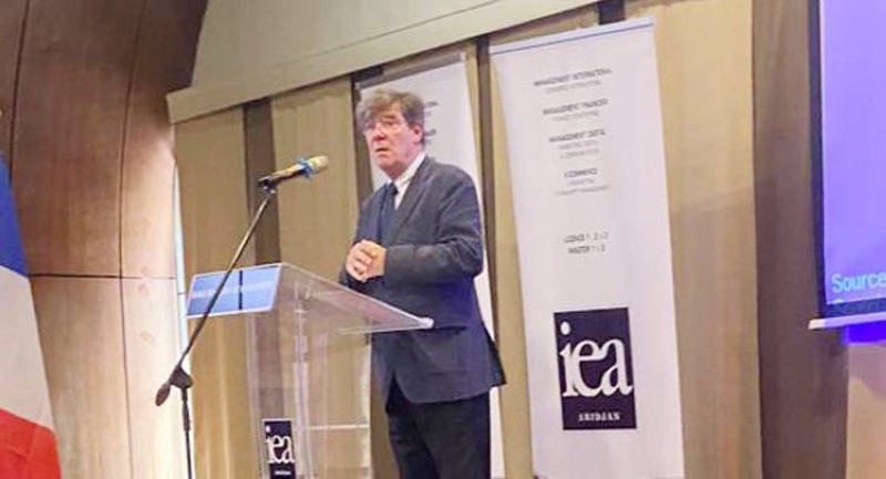 Cyrille Benoist, président de l’IEA, est revenu sur la vision de son institut tout en félicitant les nouveaux diplômés. (Ph: Dr)