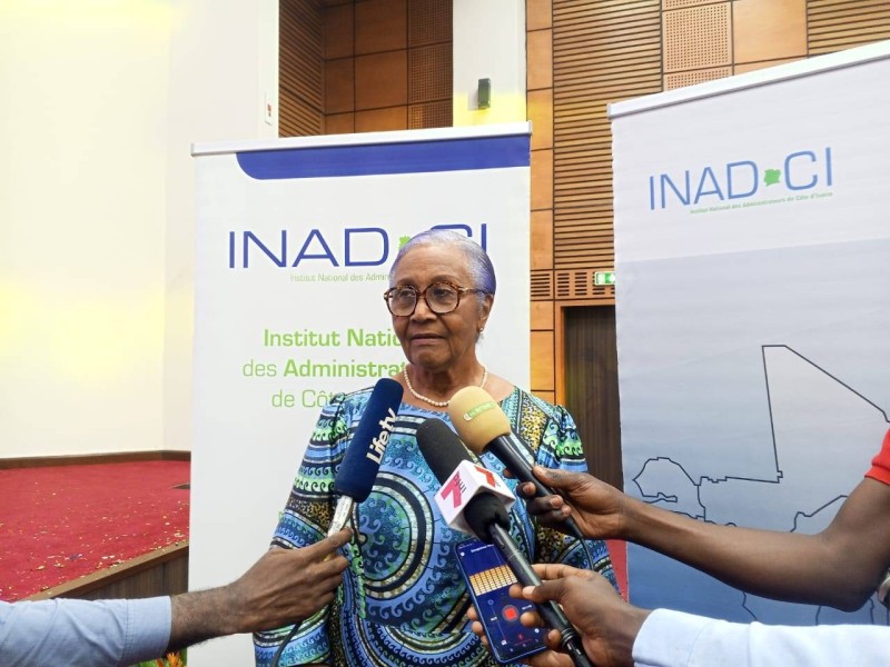 La présidente du Conseil d'administration de l'Inadci, la sénatrice Viviane Zunon-Kipré. (Ph: Franck YEO)
