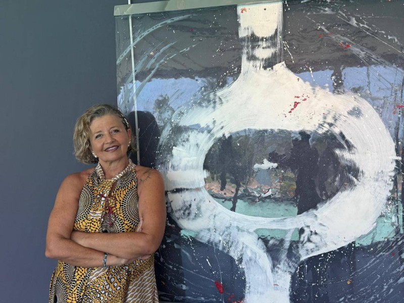 SO, une artiste à la dimension picturale dialoguant avec la sculpture. (Ph: Dr)