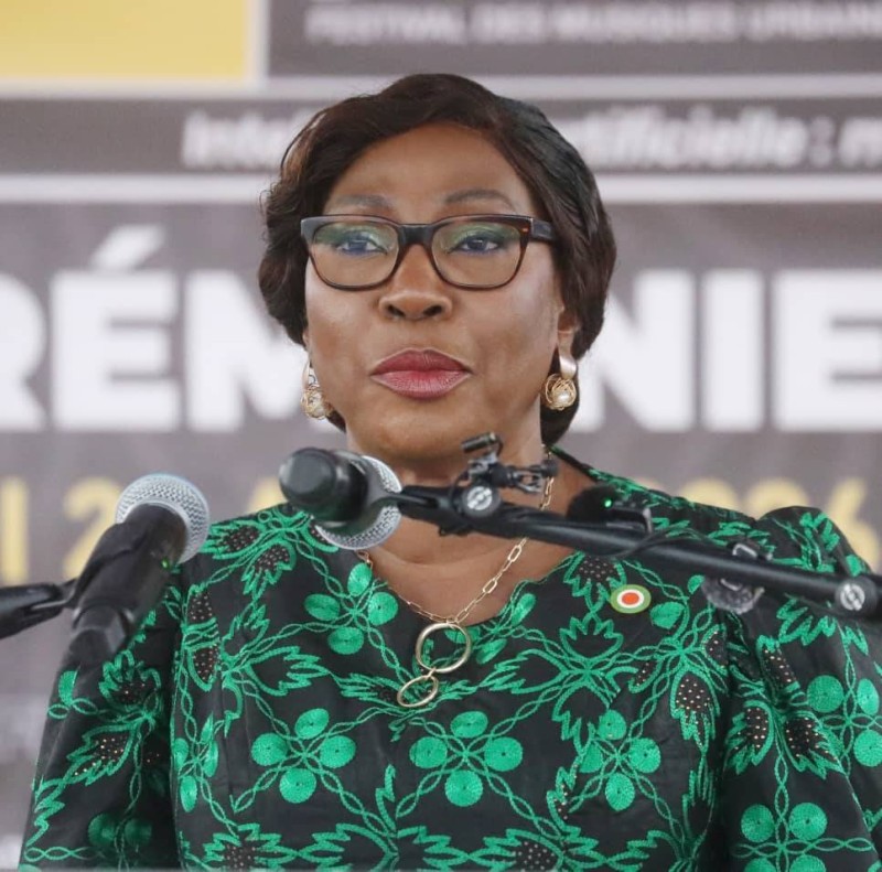 Kandia Camara, présidente du Sénat, marraine du Femua 18.
