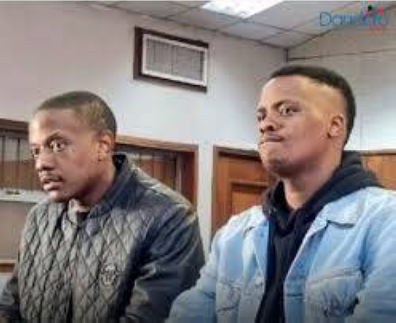 Bellarmine Chatunga Mugabe et son cousin et coaccusé, Tobias Mugabe Matonhodze (DR)