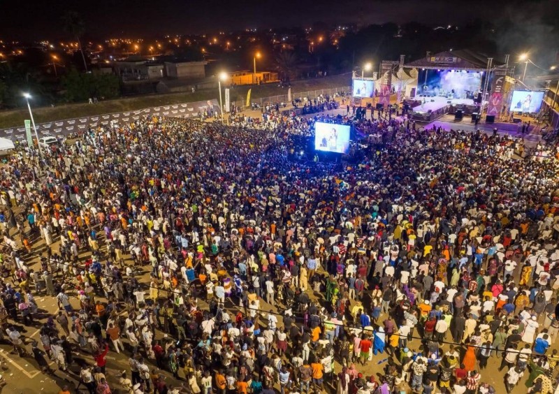 La population s’est fortement mobilisée pour ne rien rater de l'apothéose du festival à Dimbokro. (Ph: Dr)