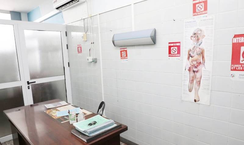 Ce centre de sevrage tabagique situé au 12 e étage au service de pneumologie du Chu de Cocody a une mission importante dans la lutte contre le tabagisme. (Ph: Julien Monsan)