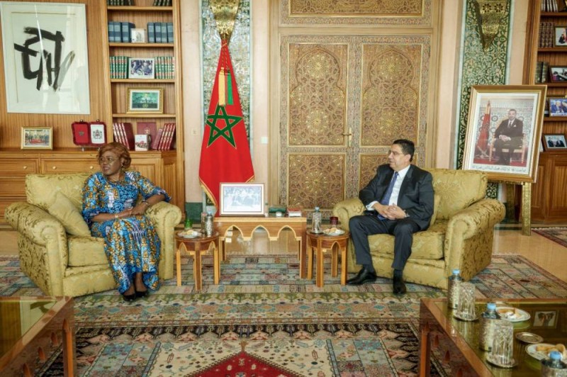 La ministre ivoirienne des Affaires Etrangères et son homologue Marocain