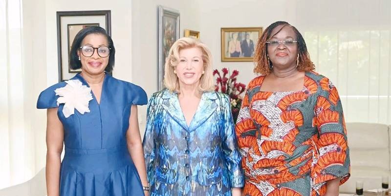 Une délégation du président du Pdci-Rda, Tidjane Thiam, est allée rencontrer la Première dame.