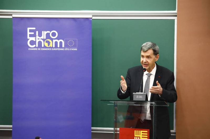 Dr Christian Delmotte, président de la Chambre de commerce européenne en Côte d’Ivoire. (Ph: Dr)