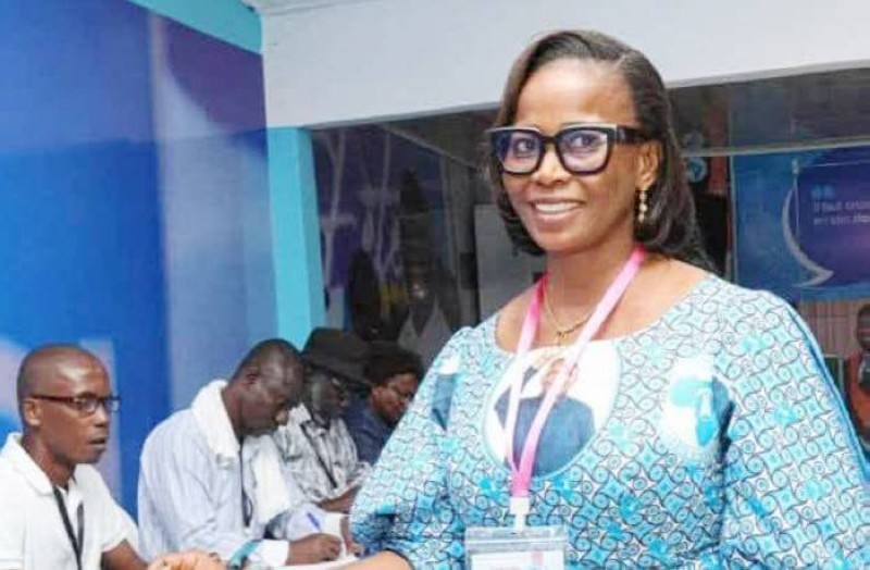 Gueï Sylvie épouse Dekoula, présidente de la Ligue des femmes du PPA-CI.