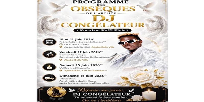 Le faire-part de l'artiste.
