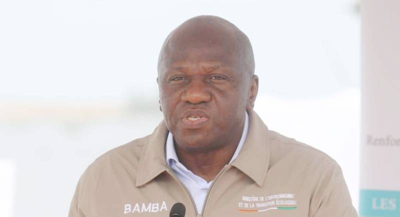 Abou Bamba, ministre de l'Environnement et de la Transition écologique. (Ph: Julien Monsan)