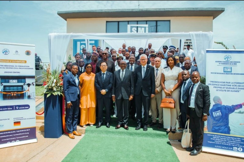 Plusieurs personnalités et acteurs du secteur ont pris part à la cérémonie d’inauguration du Drone Center de l’Ismi. (Ph: Dr)