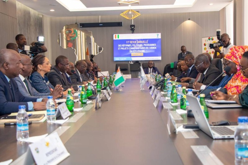 Le président de la Commission de l’Uemoa, Abdoulaye Diop, a présenté les conclusions de l’évaluation de son institution. (Photo. Dr)