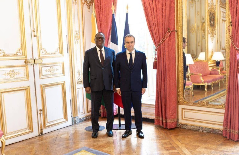 Téné Birahima Ouattara et Sébastien Lecornu