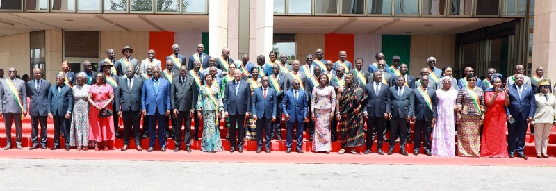 Plusieurs présidents d'institutions soeurs du Sénat ont pris part à la séance de clôture dans la capitale politique et administrative (PHOTOS BOSSON HONORE)