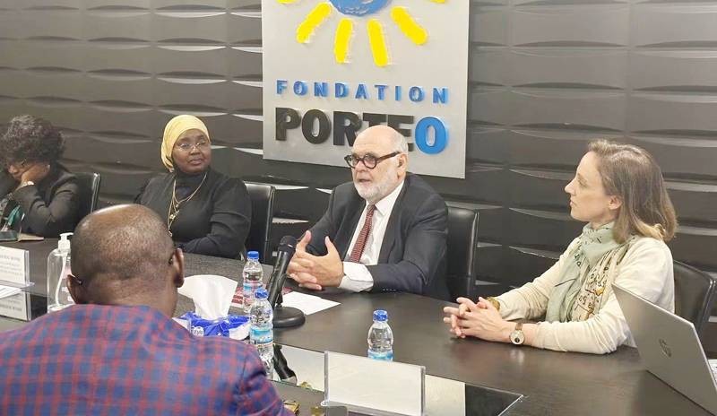 Le président d’honneur de Drep.Afrique, Robert Hue a effectué une visite en Côte d'Ivoire. (Ph: Dr) 