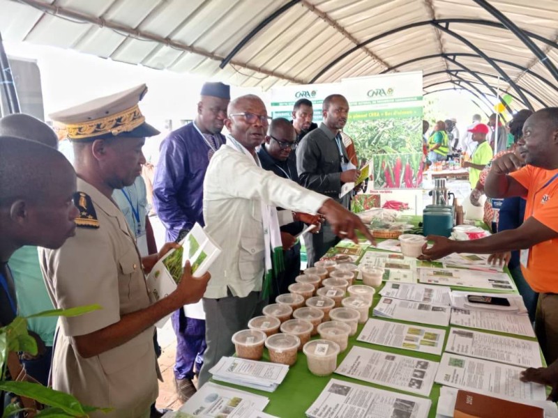 La visite des stands a permis aux visiteurs de toucher du doigts les richesses agricoles locales (DR)