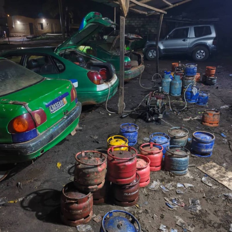La manipulation des bouteilles de gaz butane expose les populations à des risques. (Photo. Dr)