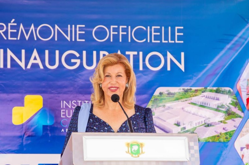 La Première Dame de Côte d'Ivoire à la cérémonie officielle