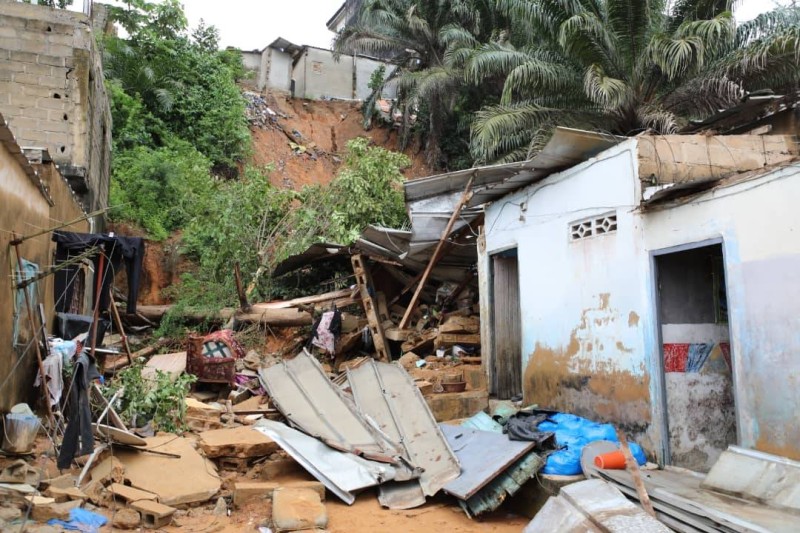 Des habitations sont détruites. (Ph: Julien Monsan)