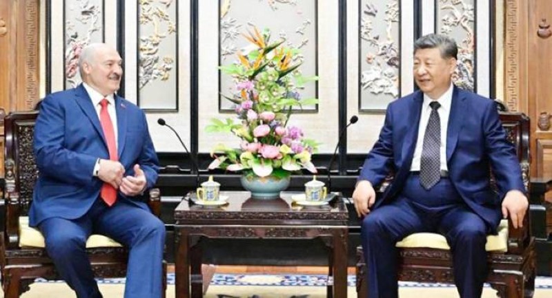 Xi Jinping et le président du Bélarus.