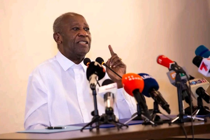 Le président du Ppa-CI a donné son avis sur plusieurs sujets et répondu aux questions des journalistes. (Ph: Dr)