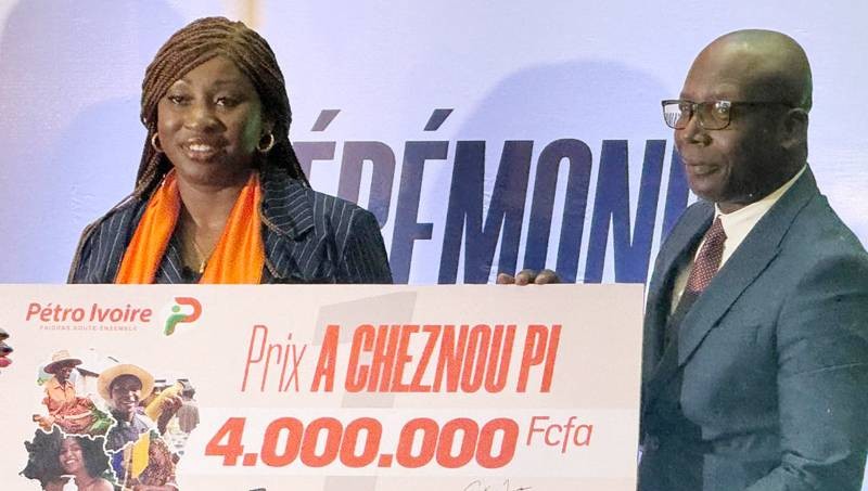 La lauréate de cette 5e édition se réjouit de ce prix et promet valoriser le made in Côte d'Ivoire. (Ph: Dr)