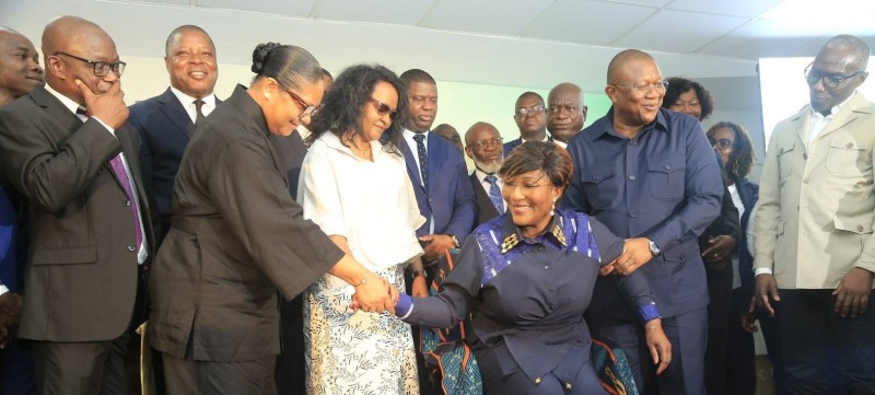 Marie-Laure N’Goran et les membres du nouveau Conseil exécutif de l'UNJCI officiellement investis le 4 juillet 2026 à la Maison de la Presse d'Abidjan-Plateau.