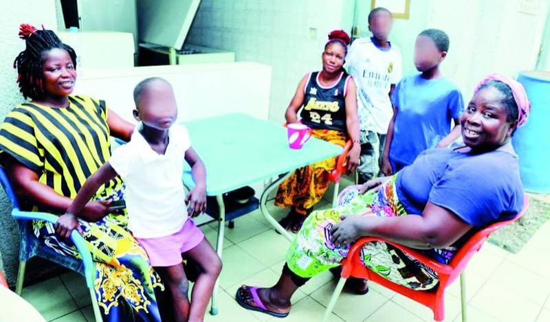 Les pensionnaires de la Maison Akwaba forment une véritable famille où règne un esprit de solidarité.